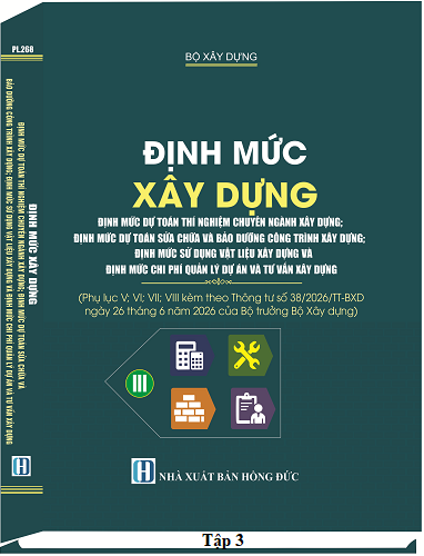 Sách Định Mức Dự Toán Xây Dựng Công Trình Năm 2026